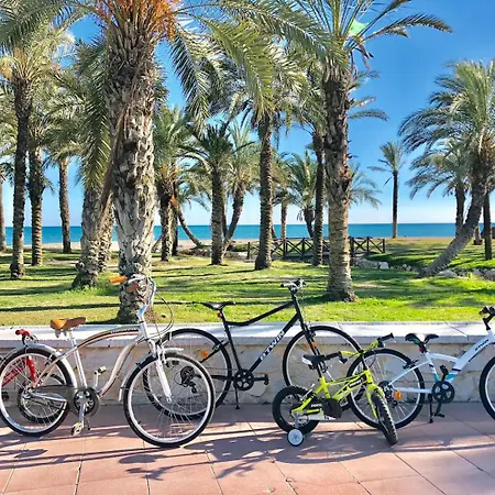 Boho Chic- Beachfront - Free Bikes - Salt Water Pool Apartment *
